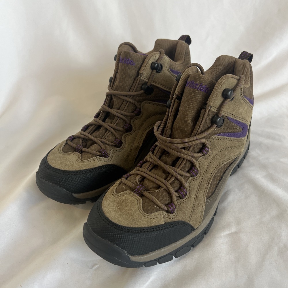Northside Women's 9.5 Hiking Boots Waterproof Trail Shoe Brown Purple Walking